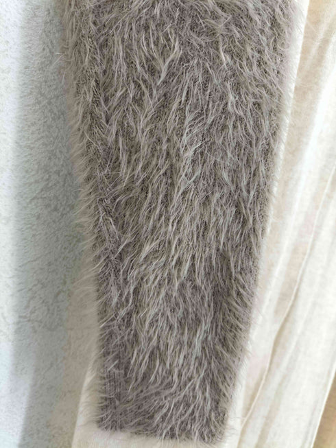 ユーバイスピックアンドスパン U by SPICK&SPAN レースアップフェザートリム ロングカーディガン レディース FREE