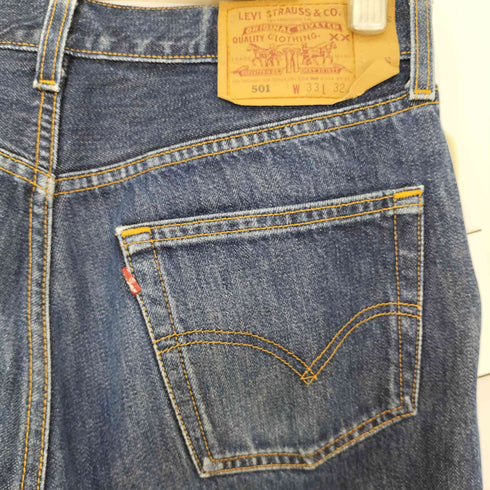 リーバイス Levis 501 1998年製造 ボタン裏刻印553 ボタンフライ ストレートデニムパンツ メンズ W33L32