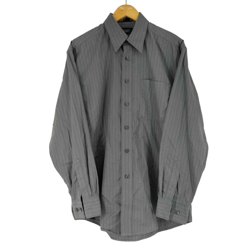 ハガークロージング HAGGAR ストライプ L/S シャツ メンズ import:M