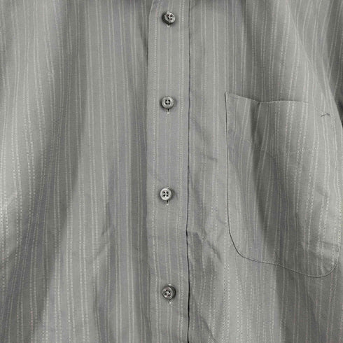 ハガークロージング HAGGAR ストライプ L/S シャツ メンズ import:M