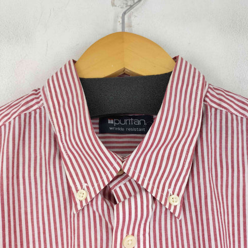 ピューリタン PURITAN ストライプ L/S BDシャツ メンズ
