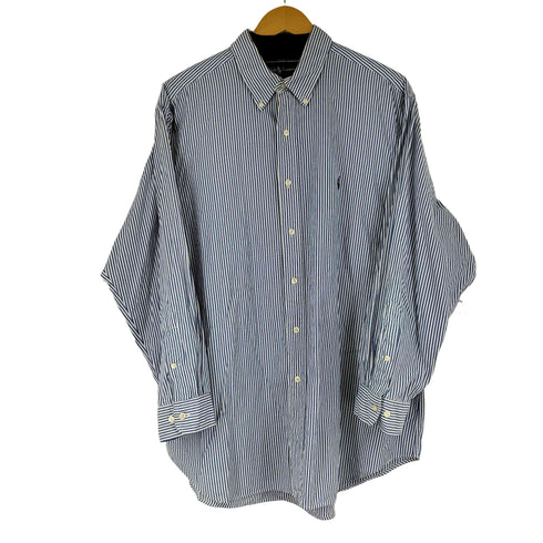 ラルフローレン RALPH LAUREN CLASSIC FIT L/S ストライプ BDシャツ メンズ 17 1/2