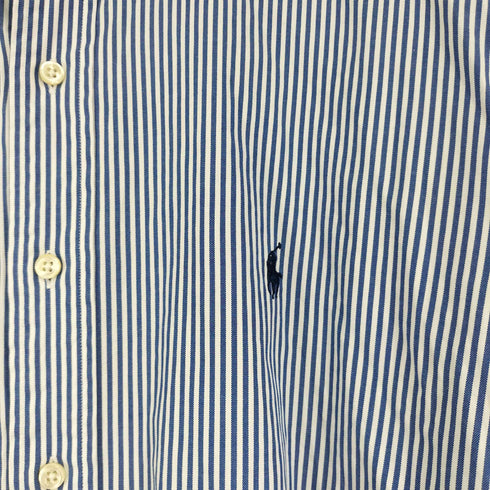 ラルフローレン RALPH LAUREN CLASSIC FIT L/S ストライプ BDシャツ メンズ 17 1/2