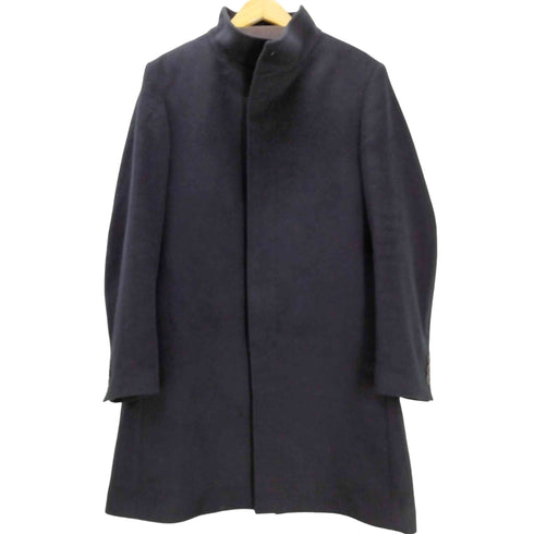 コムサメン COMME CA MEN アンゴラ×ウールビーバー仕上げ イタリアンカラーコート メンズ LL