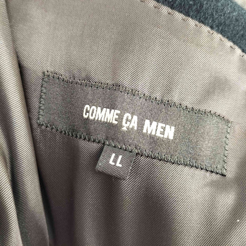 コムサメン COMME CA MEN アンゴラ×ウールビーバー仕上げ イタリアンカラーコート メンズ LL