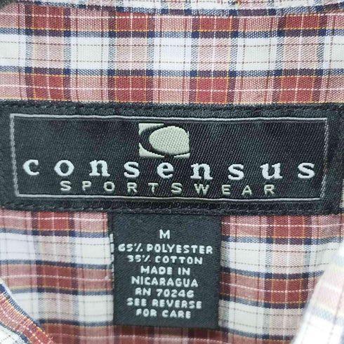 コンセンサス consensus チェック L/S BDシャツ メンズ import:M