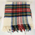 ツイードミル TWEEDMILL 英国製 タータン チェック ウール 大判 フリンジ ストール メンズ
