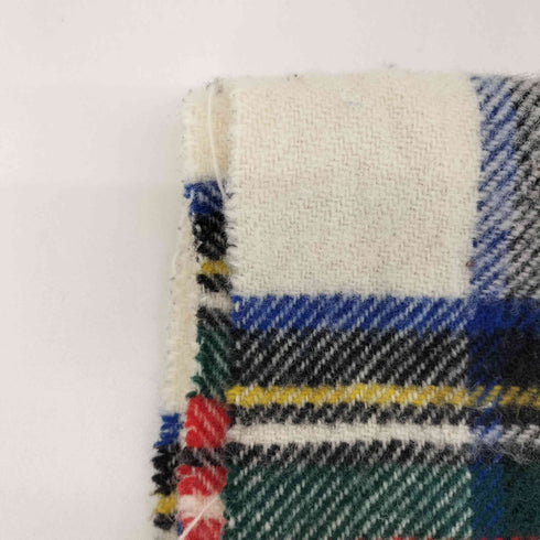 ツイードミル TWEEDMILL 英国製 タータン チェック ウール 大判 フリンジ ストール メンズ