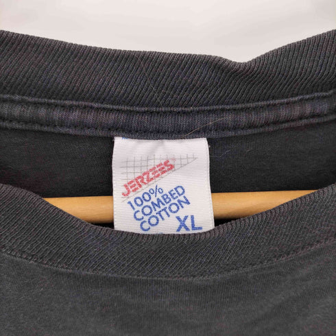 ジャージーズ JERZEES 00s USA製 両面プリント バンド クルーネックTシャツ メンズ import:XL