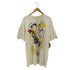 両面 コミック イラストプリント クルーネックTシャツ メンズ