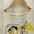 両面 コミック イラストプリント クルーネックTシャツ メンズ