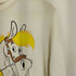 両面 コミック イラストプリント クルーネックTシャツ メンズ