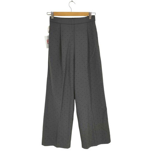 エーアイシー AIC. レーヨン混 ビジュー装飾 タックスラックス レディース JPN:M