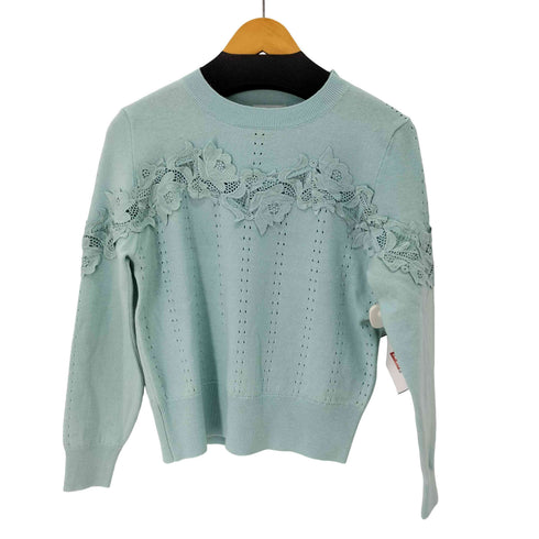 ジルスチュアート JILLSTUART レースコンビハイゲージニット レディース FREE