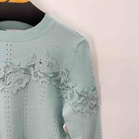 ジルスチュアート JILLSTUART レースコンビハイゲージニット レディース FREE