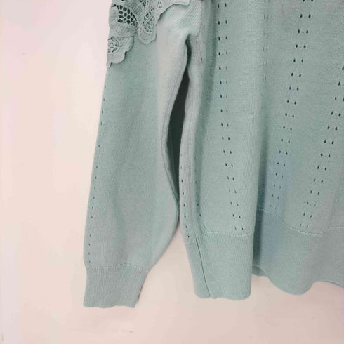 ジルスチュアート JILLSTUART レースコンビハイゲージニット レディース FREE