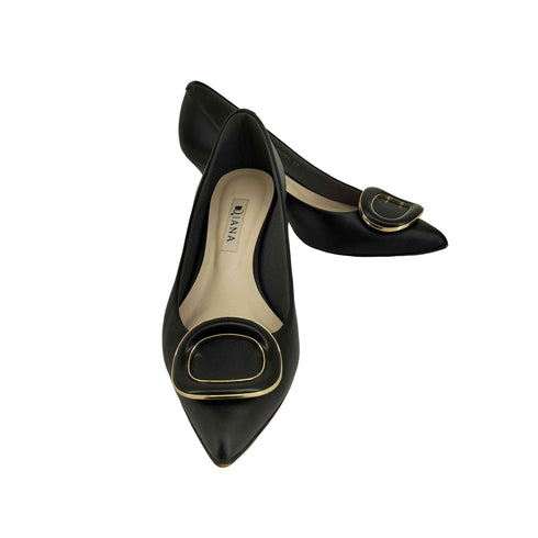 ダイアナ DIANA バックル付き フラットパンプス レディース 23