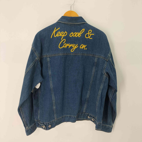 ジーユー GU キャラクターデザイン デニム ジャケット メンズ JPN:L