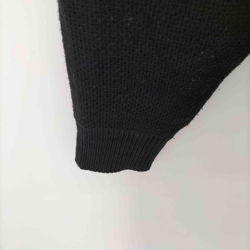 パラグラフ PARAGRAPH ロゴ刺繍 ニットパーカー メンズ