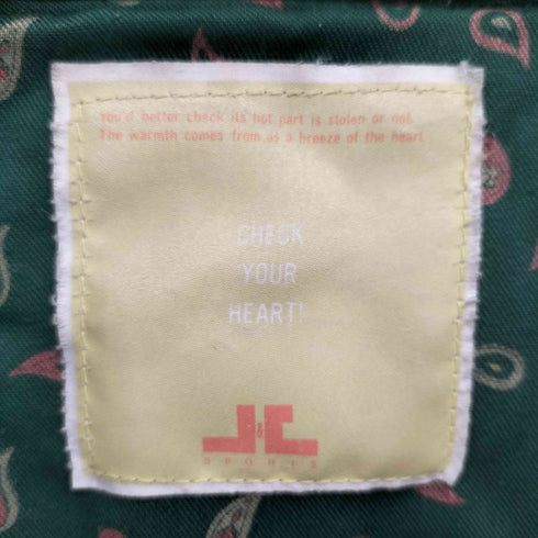 L&C SPORTS 裏地 ペイズリー柄 ジップアップ デニム ワーク ジャケット メンズ JPN:L