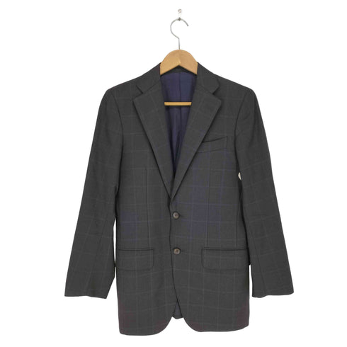 イセタンメンズ ISETAN MENS ロロピアーナ ウール チェック柄 2ボタン テーラードジャケット メンズ