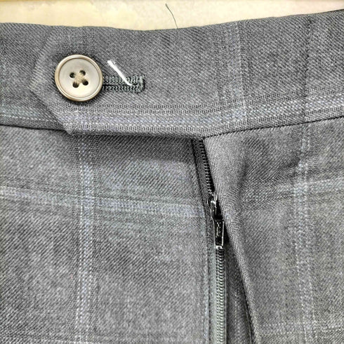 イセタンメンズ ISETAN MENS ウール チェック柄 スラックスパンツ メンズ