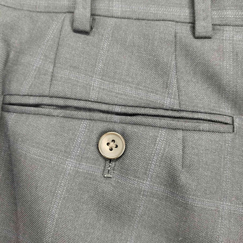 イセタンメンズ ISETAN MENS ウール チェック柄 スラックスパンツ メンズ