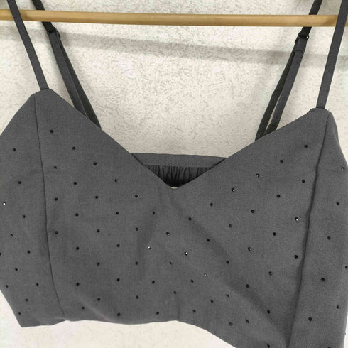 エーアイシー AIC. レーヨン混 ビジュー装飾 ベアトップ レディース FREE