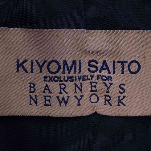 バーニーズニューヨーク BARNEYS NEWYORK KIYOMI SAITO アンゴラカシミヤ混 ウールダブル ハーフコート レディース