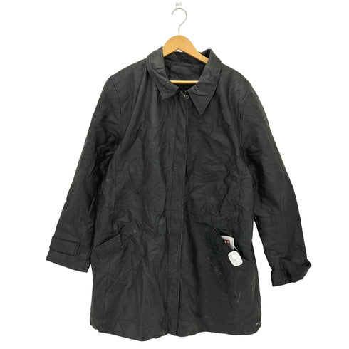 Jacqueline Ferrar 90s レザー ステンカラーコート メンズ 3XL