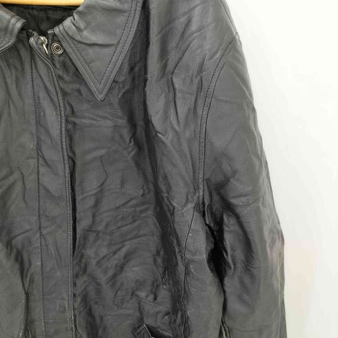 Jacqueline Ferrar 90s レザー ステンカラーコート メンズ 3XL