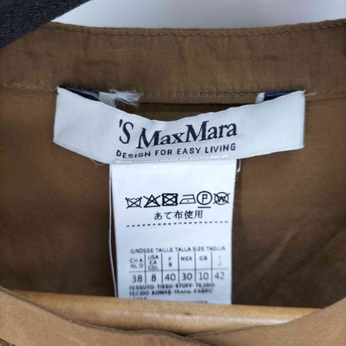 エスマックスマーラ S Max Mara マックマーラジャパン 近年 ノーカラーロングワンピース レディース JPN:42