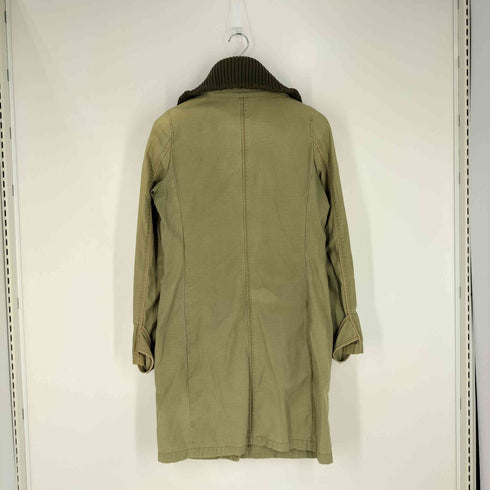 ダブルスタンダードクロージング DOUBLE STANDARD CLOTHING 付け襟ニット ダブルジップ コットン コート レディース FREE