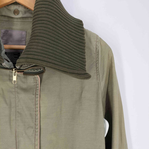 ダブルスタンダードクロージング DOUBLE STANDARD CLOTHING 付け襟ニット ダブルジップ コットン コート レディース FREE