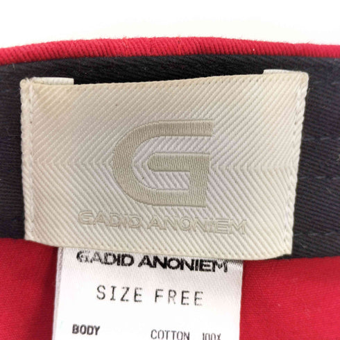 GADID ANONIEM  ロゴ 刺繍 6パネル キャップ メンズ FREE