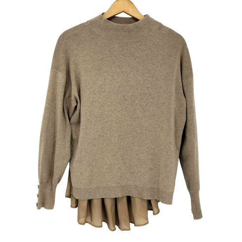 グリーンレーベルリラクシング GREEN LABEL RELAXING シャツコンビ レイヤードライク プルオーバー ニット レディース