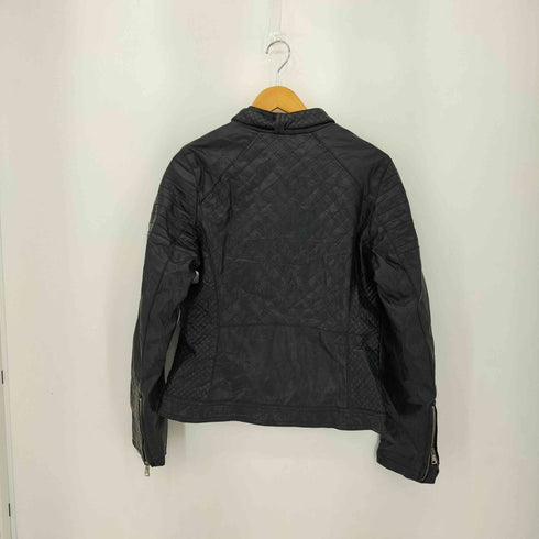 Cavalini レザー シングル ライダースジャケット Y2K メンズ import:L