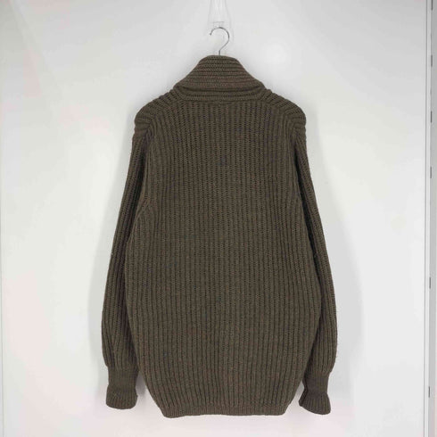 イギリス製 ローゲージ ショールカラー メランジウールニットカーディガン メンズ import:L