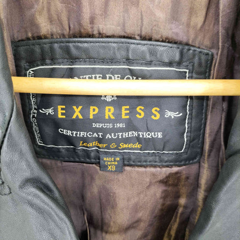 エクスプレス EXPRESS ダブルブレスト レザージャケット メンズ import:XS