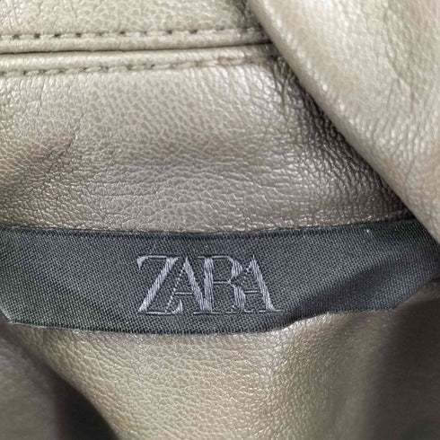 ザラ ZARA フェイクレザージャケット メンズ