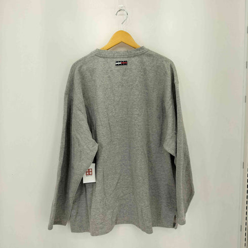 トミージーンズ tommy jeans 90-00s USA製 ロゴプリント クルーネックスウェット メンズ XXL