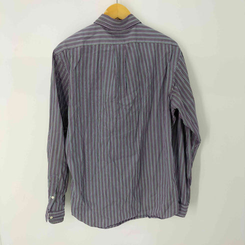 ラルフローレン RALPH LAUREN CUSTOM FIT ストライプ ボタンダウンシャツ メンズ import:L