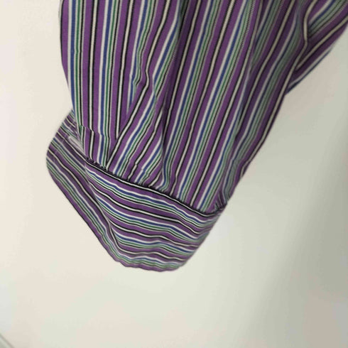 ラルフローレン RALPH LAUREN CUSTOM FIT ストライプ ボタンダウンシャツ メンズ import:L