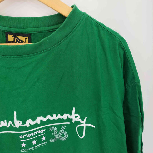 drunkn munky ロゴ刺繍 クルーネックTシャツ メンズ XXL