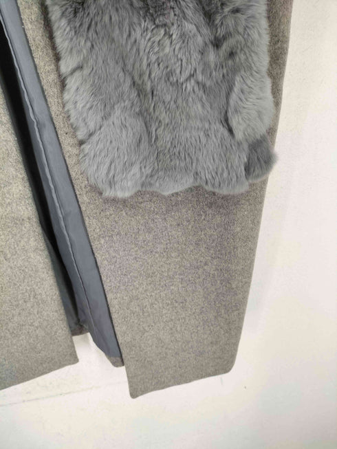 ALLUGE ラビットファーポケット ノーカラー混コート レディース JPN:M