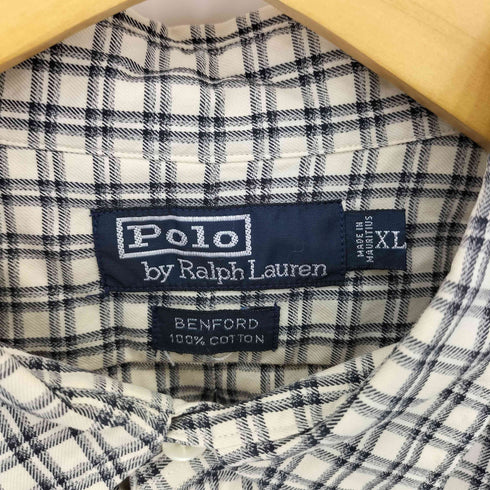 ポロバイラルフローレン Polo by RALPH LAUREN BENFORD ダブルフラップポケット コットン チェックシャツ メンズ import:XL