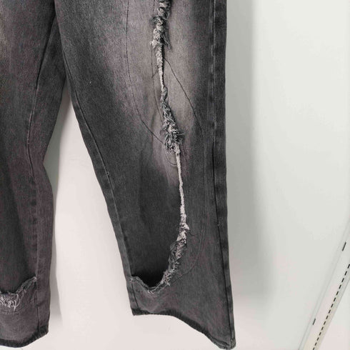 KEN STUDIO DISTRESSED WIDE DENIM PANTS メンズ JPN:XL
