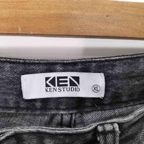 KEN STUDIO DISTRESSED WIDE DENIM PANTS メンズ JPN:XL