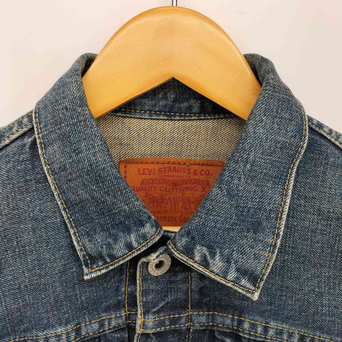 リーバイス Levis 90S 日本製 71506-XX 大戦 復刻 1st 型 デニム ジャケット ボタン裏J22刻印 片面タブ BIG E ドーナツボタン シンチバック レザーパッチ メンズ  W36