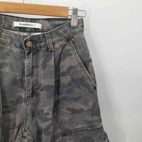 AVANDRESS Side Big Cargo Pants 迷彩/カモ バギー レディース JPN:XS